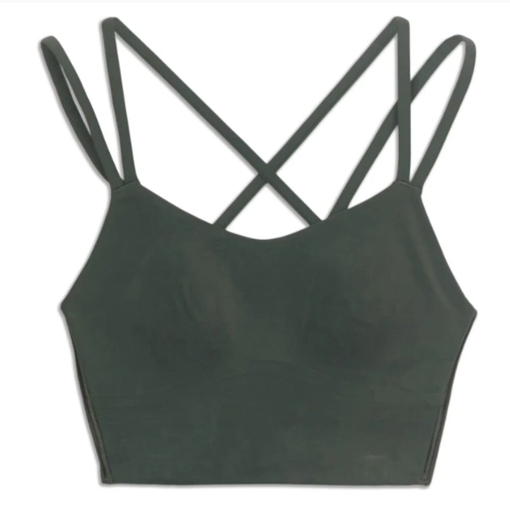 Like A Cloud Longline Bra - Dark Forest (Size 6)